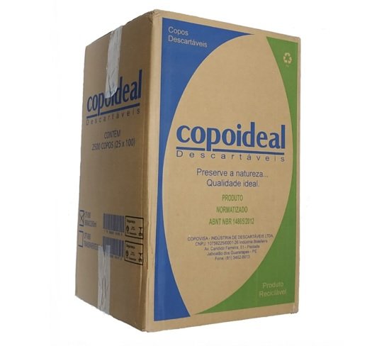 COPO DESCARTÁVEL PS 150ML - CX 2500UND