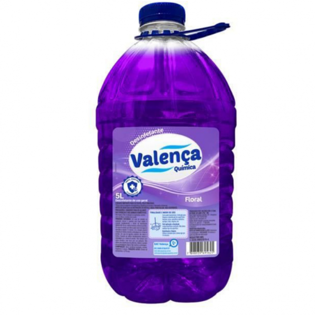 DESINFETANTE VALENÇA PET FD 4X5L floral / lavanda / talco